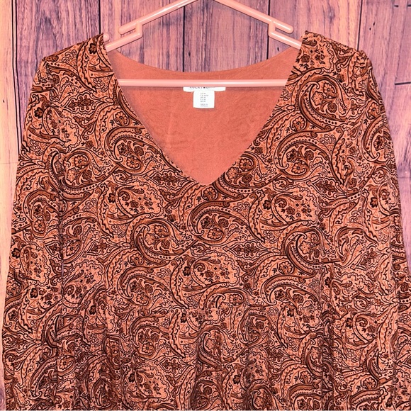 Lucky Brand Terracotta V-Neck Dress - Picture 2 of 7